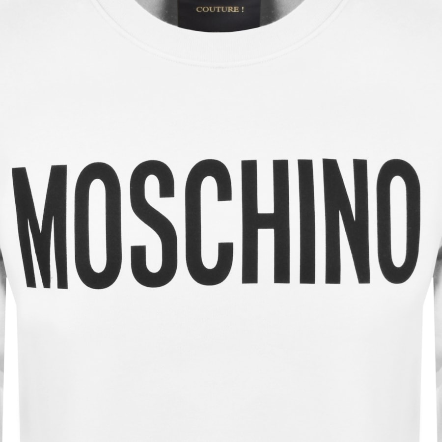 Moschino Logo Sweatshirt White
